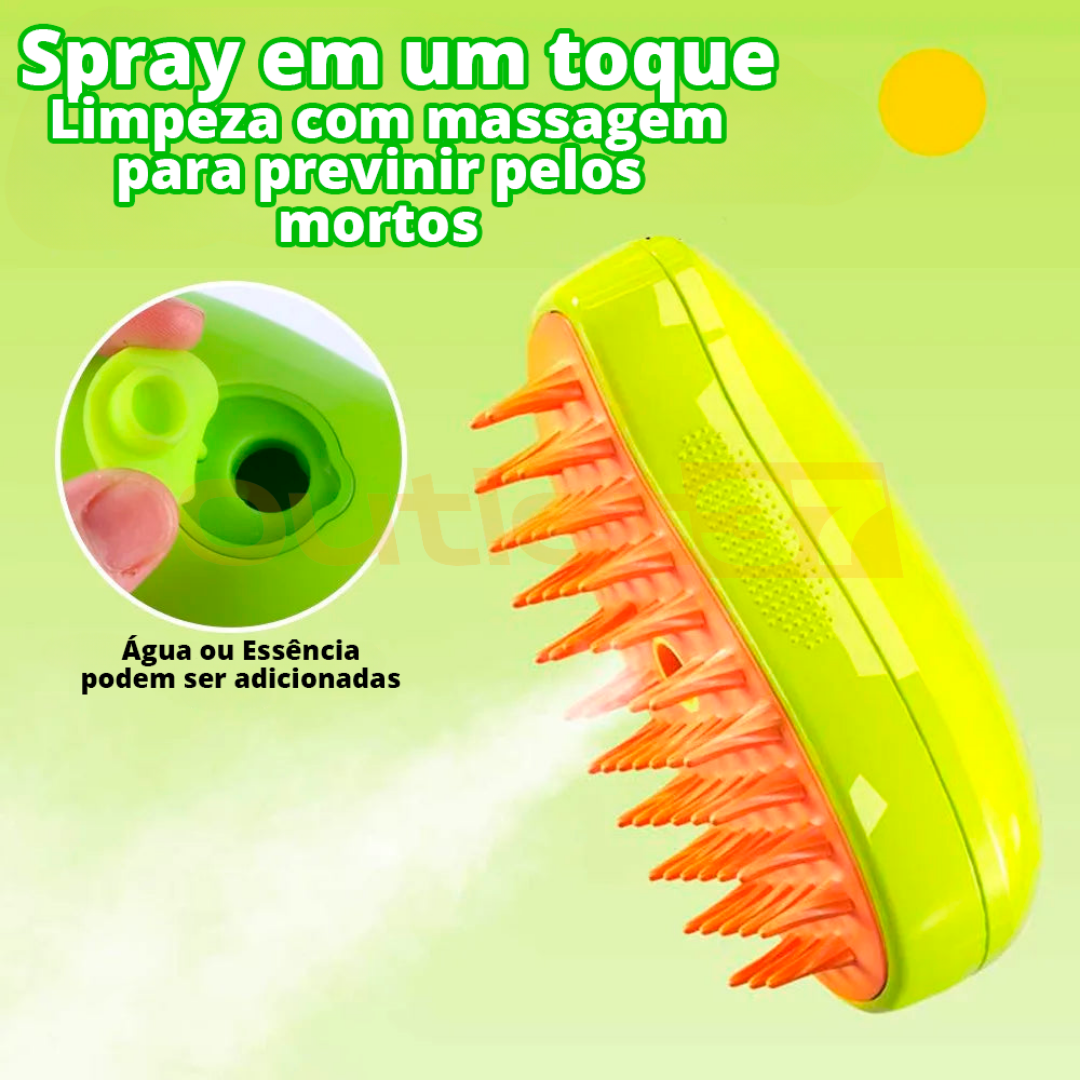 PetPeluxe - Escova a Vapor 3 em 1