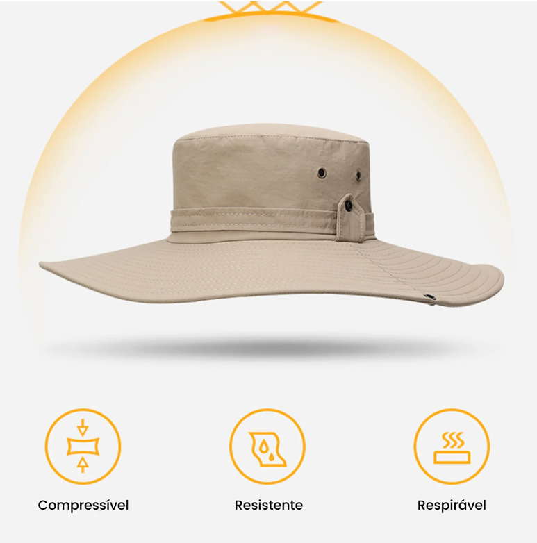 Chapéu com Proteção UV - Masculino