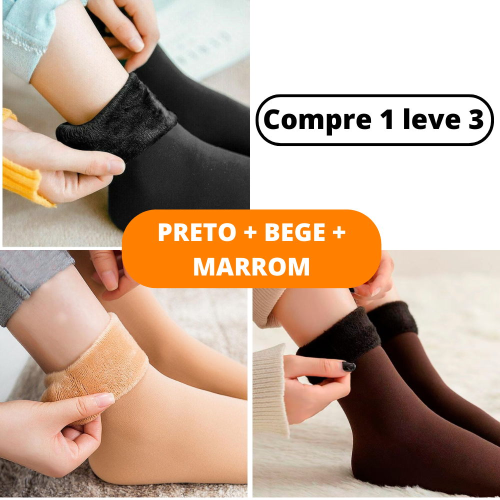 ThermalTech - Meia Térmica Aveludada (Compre 1 e Leve 3)