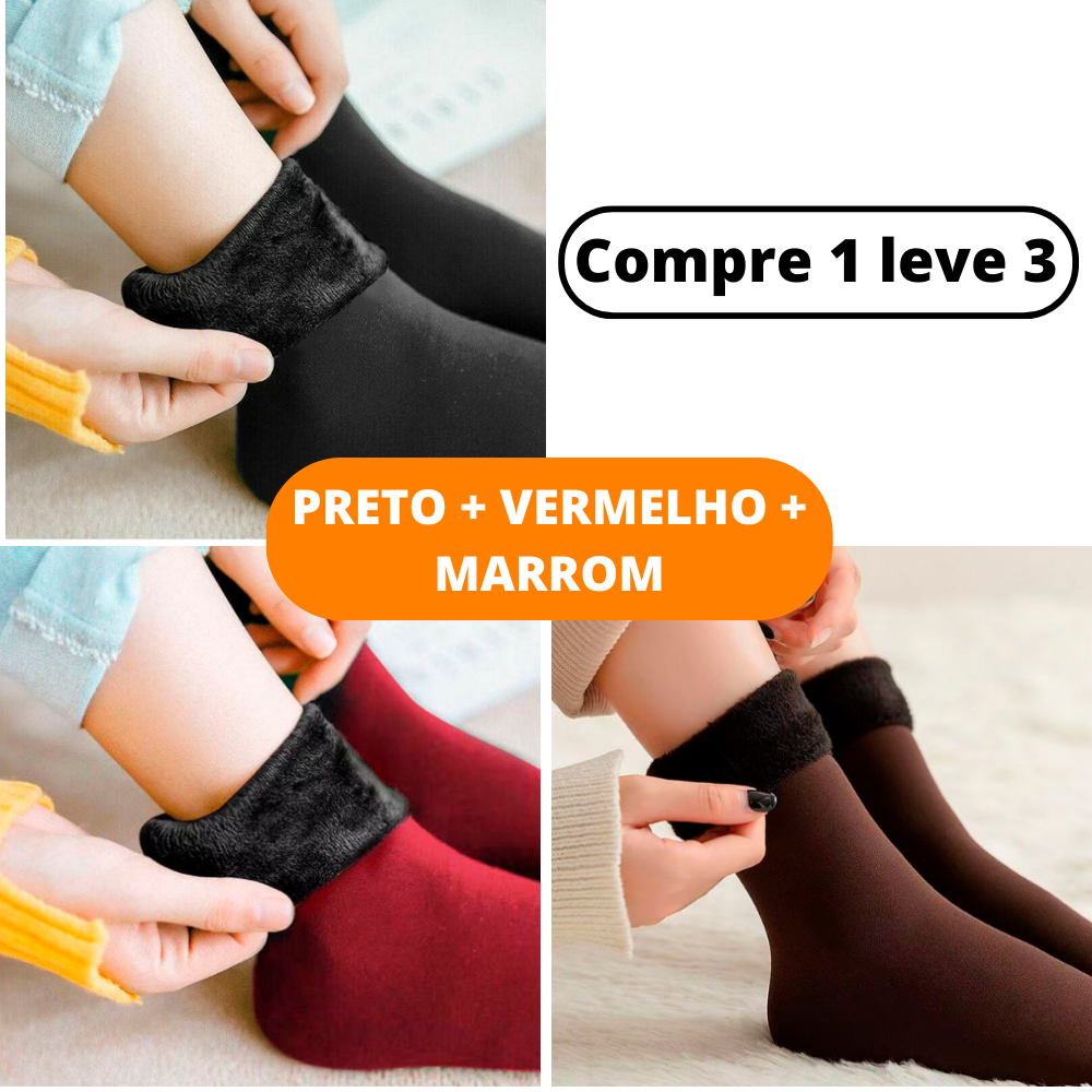 ThermalTech - Meia Térmica Aveludada (Compre 1 e Leve 3)