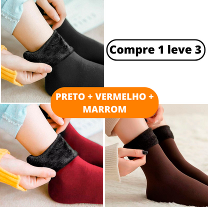 ThermalTech - Meia Térmica Aveludada (Compre 1 e Leve 3)